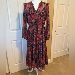 Julia Jordan Tiered Midi Dress